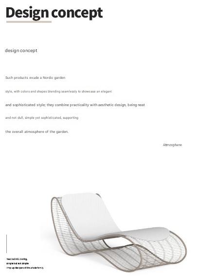 Outdoor Stainless Steel Pool Lounger Chair