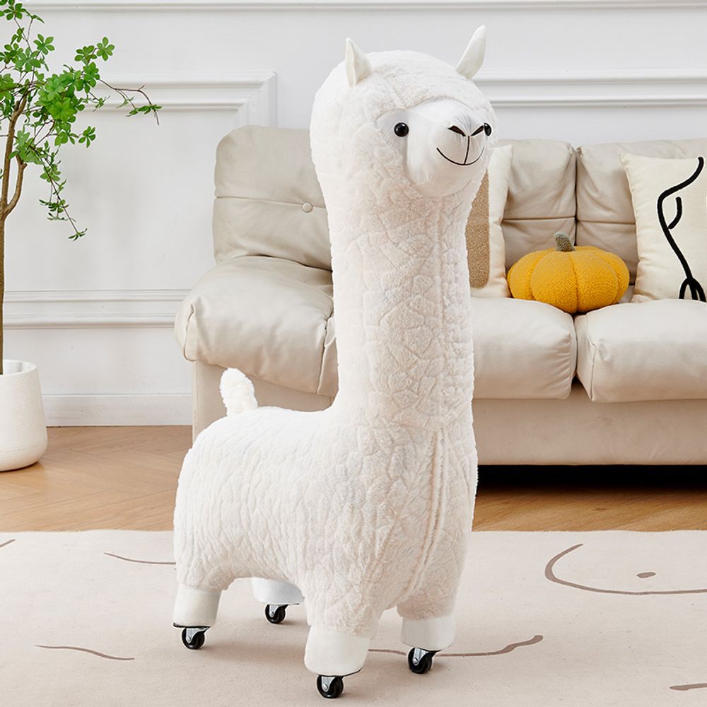 Alpaca Children Cartoon Small Animal Stool