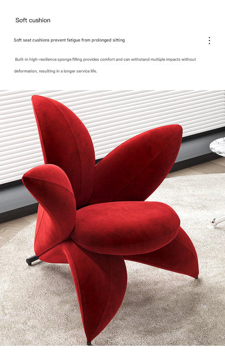 Luxury Lily Flower Sofa Chair