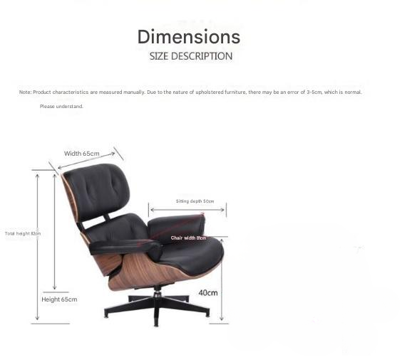 Luxury Wooden Recliner Chair With Leather Cushion