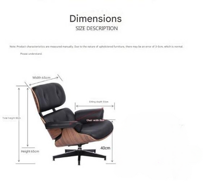 Luxury Wooden Recliner Chair With Leather Cushion