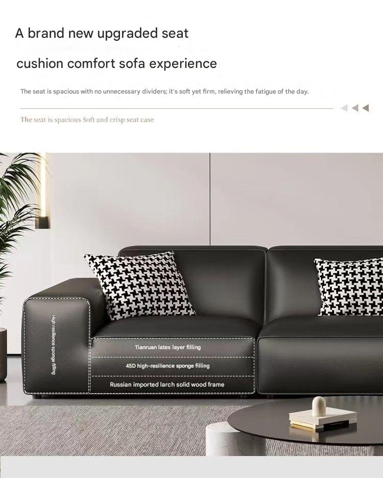 Luxury 3 Seater Leather Sofa