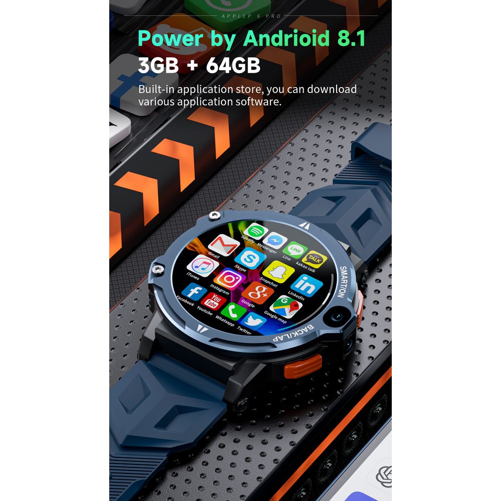 LOKMAT APPLLP 6 Pro Smart Watch 3+64GB