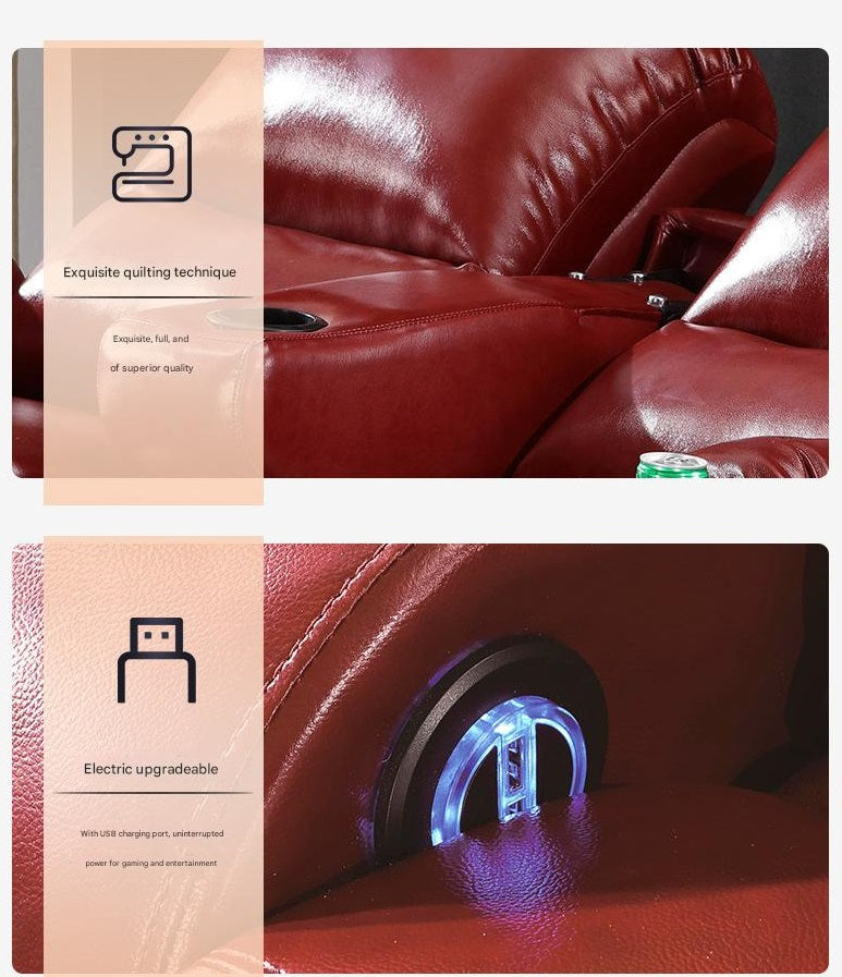 Luxury Electric Leather Recliner Sofa