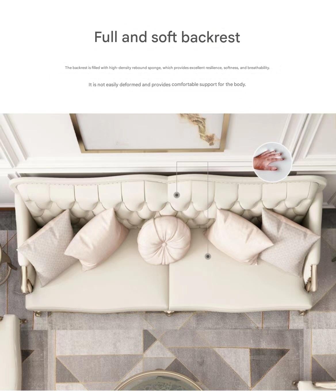 Luxury Leather Sofa Set