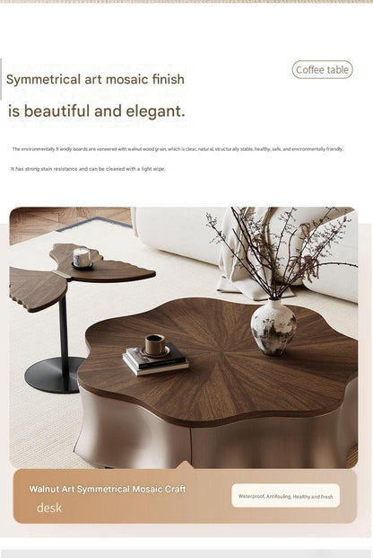 Luxury Italian Cloud Coffee Table With Butterfly Side Table