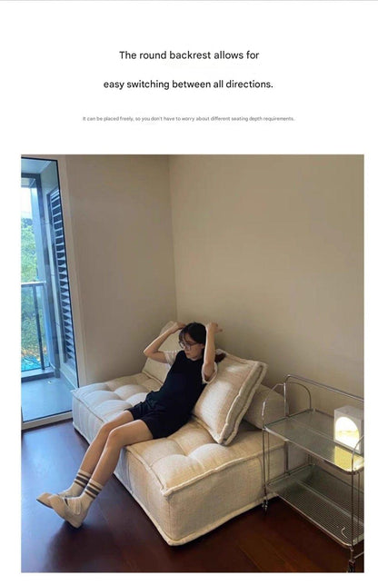Modern Tofu Block Sofa With Armless