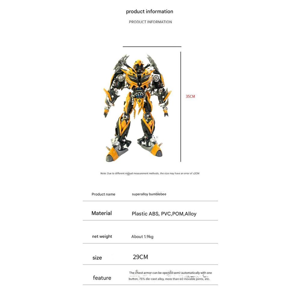 Comicave Transformers Bumblebee Alloy Action Figure