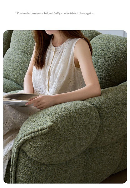 French Retro Chenille Fabric Lily Sofa