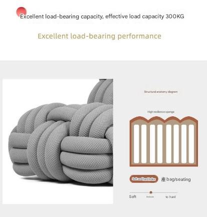 Luxury Italian Woven Knot Sofa Chair