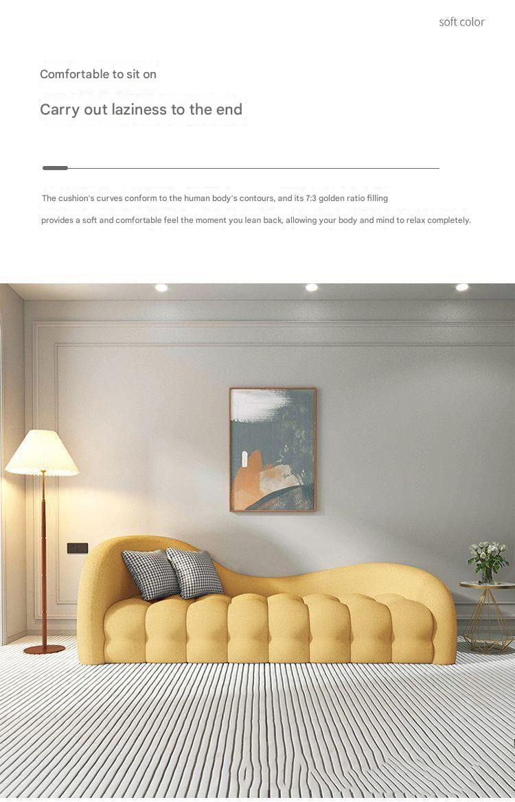 Modern Curved Sofa Set with Accent Chair And Coffee Table