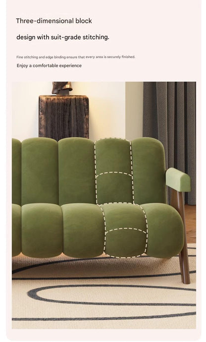 French Retro Sofa Set With Coffee Table Combination