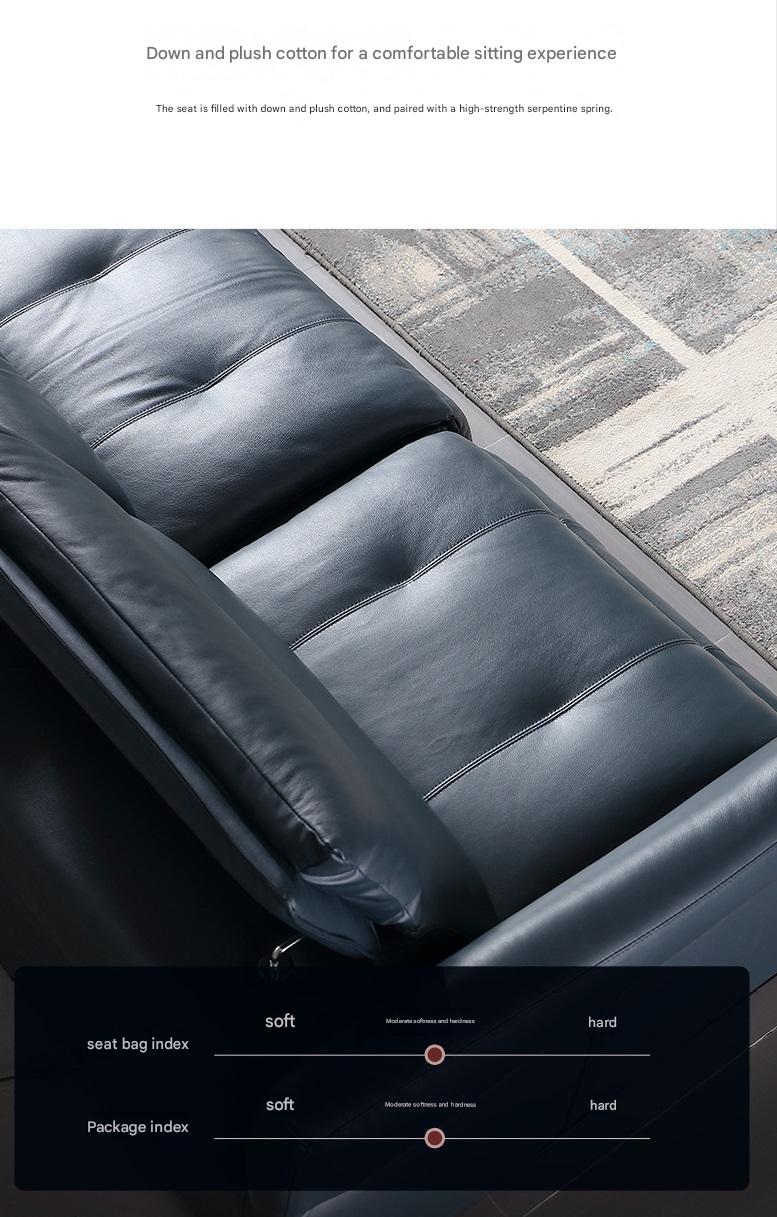 Luxury L-Shape Electric Reclining Sofa with Storage Console