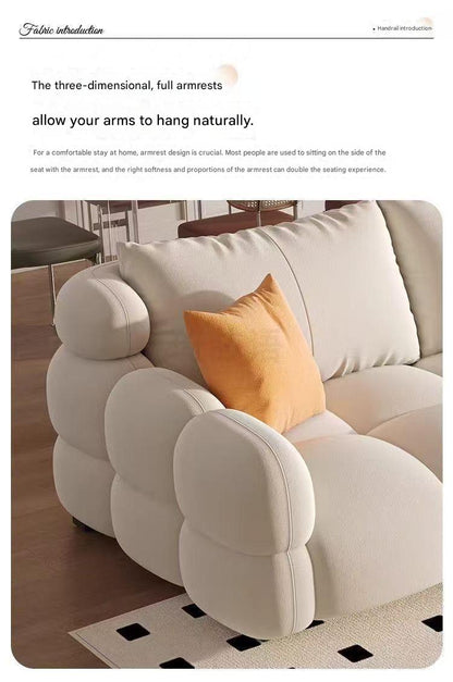 Modern French Barcelona Cloud Velvet Sofa