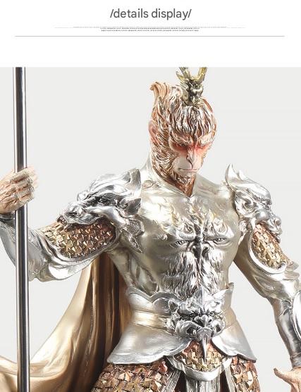 Return of the Wu Kong King Warrior Statue with Spear