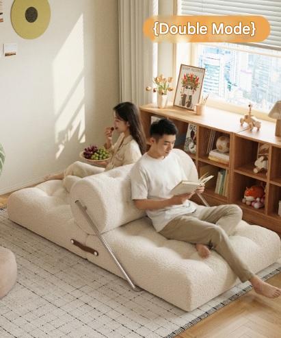 Luxury Lambswool Folding Sofa Bed