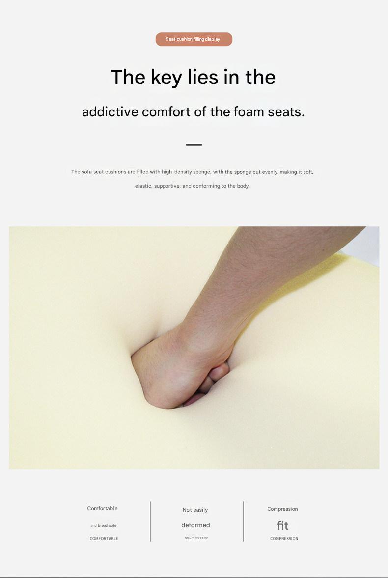 Luxury Modern Wooden L Shape Sofa with Storage Cabinet