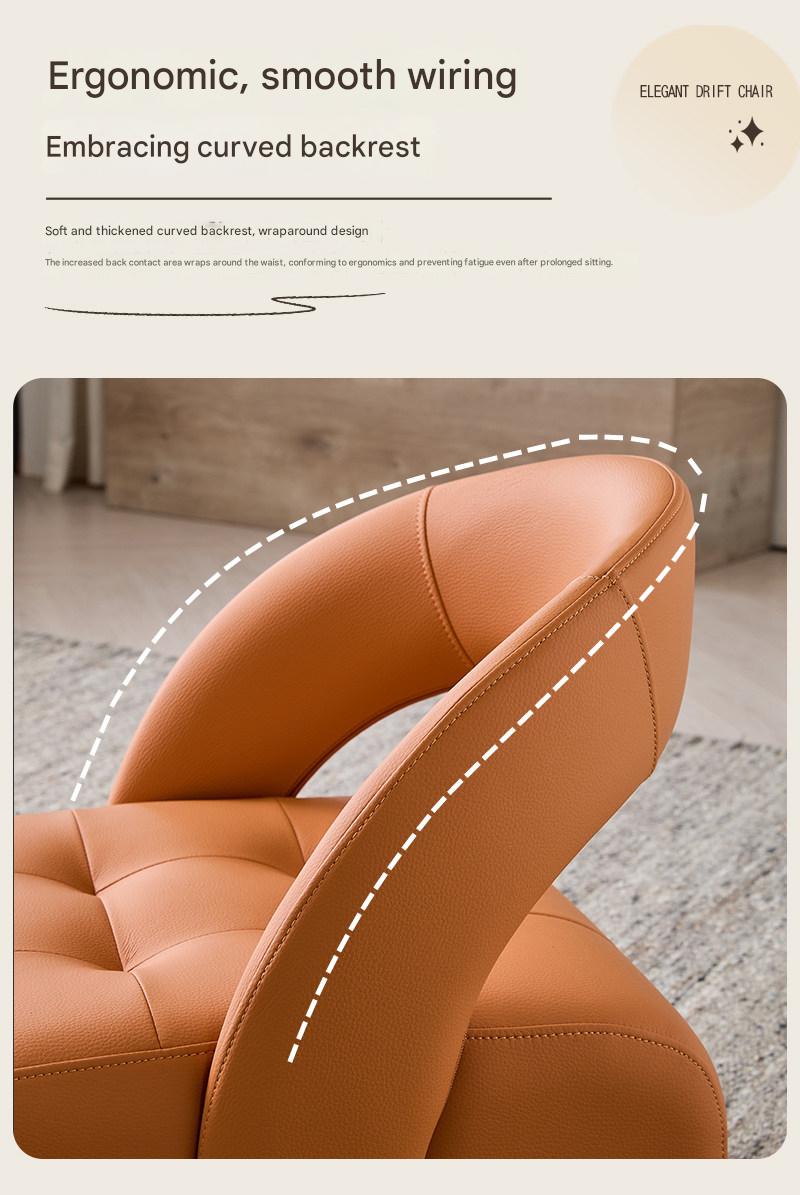 Luxury Swivel Sofa Stool With Wheels