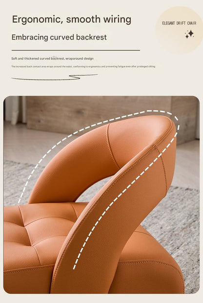 Luxury Swivel Sofa Stool With Wheels