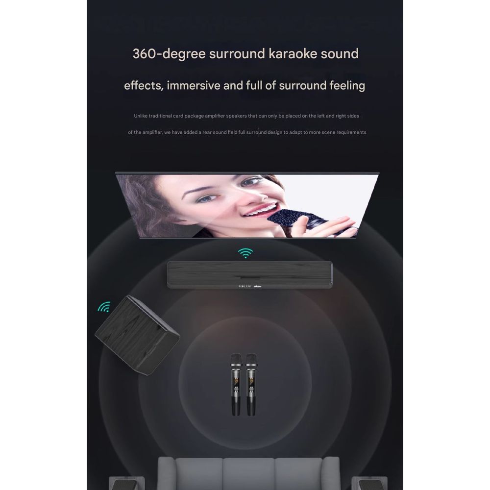 A18 Panoramic Wireless Karaoke Dolby Home Theater Set 5