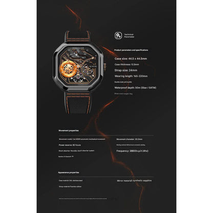 AGELOCER Automatic Mechanical Men's Watch 9