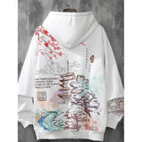 Aesthetic Sakura Art Print Hoodie 1