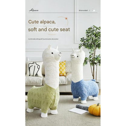 Alpaca Children Cartoon Small Animal Stool 7