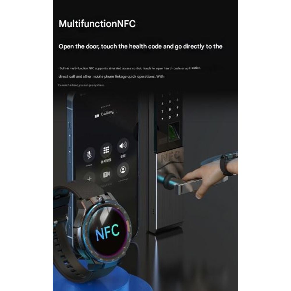 Android 4G HD Screen Camera SIM Smart Watch 6