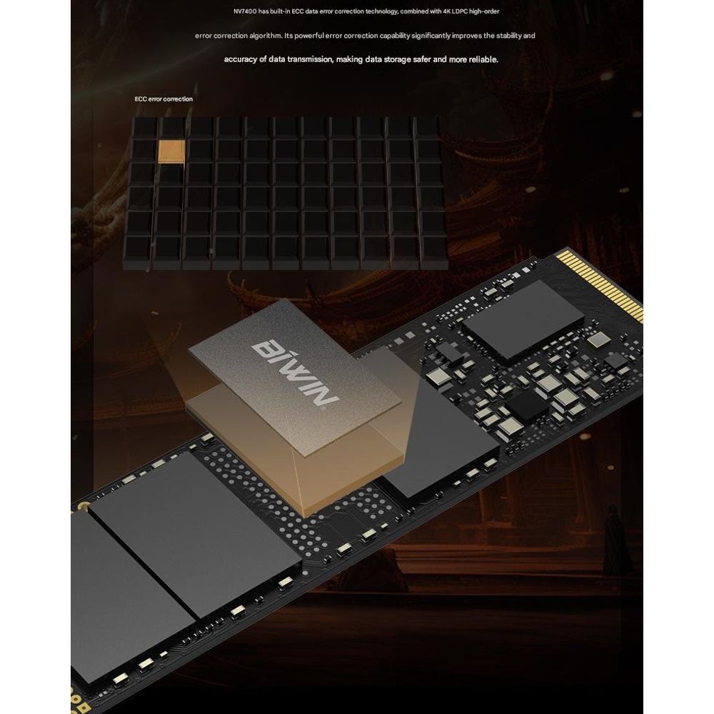 BIWIN NV7400 512GB NVMe Protocol M.2 PCIe4.0 SSD 6