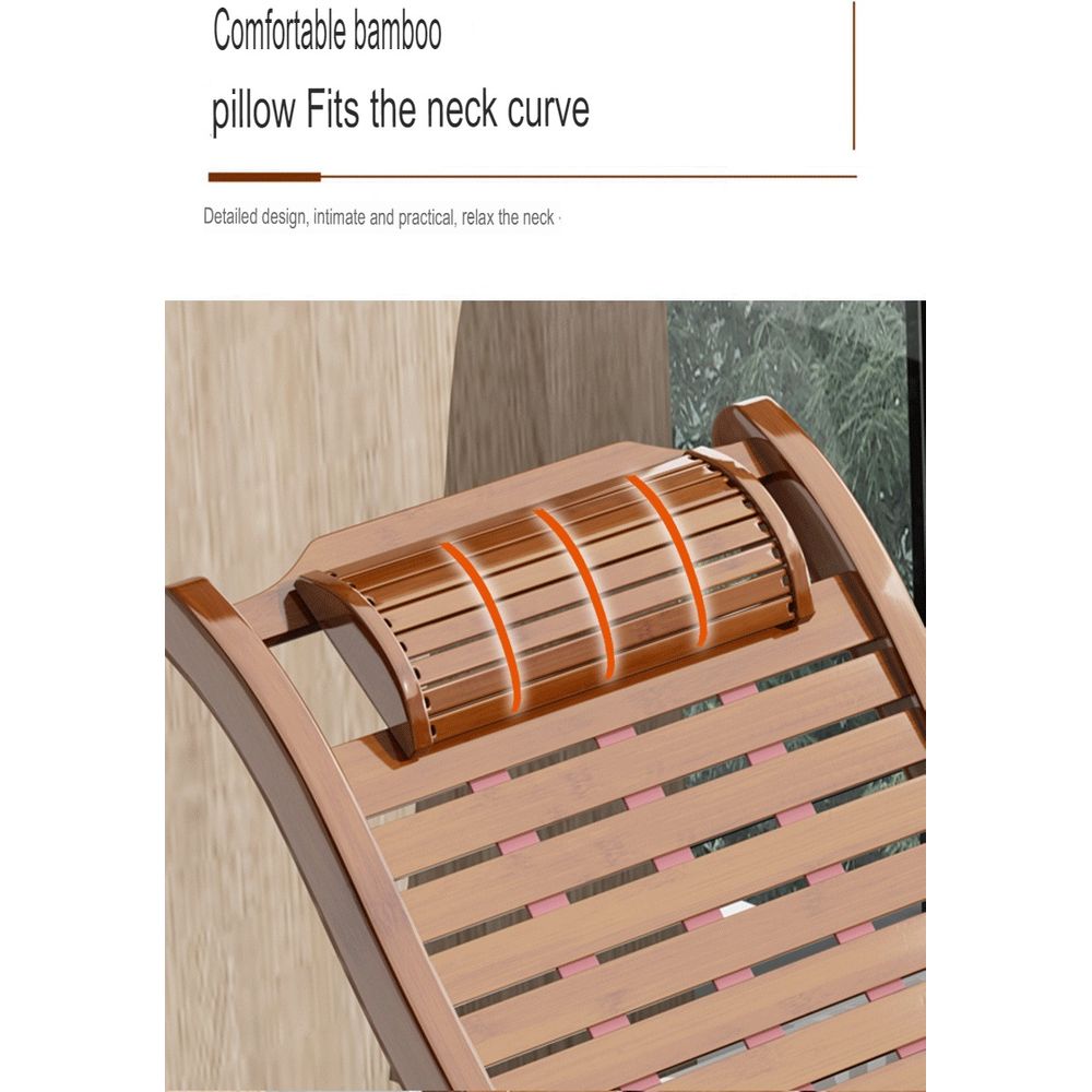 Bamboo Rocking Comfortable Sleeping Chair 4