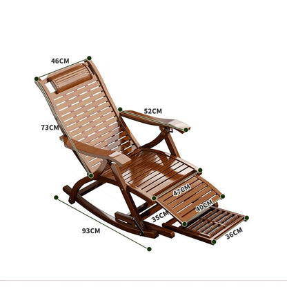 Bamboo Rocking Comfortable Sleeping Chair 8