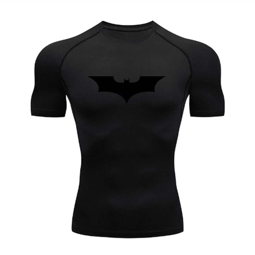 Batman Short Sleeve Gym Wear Compression T-Shirt 1