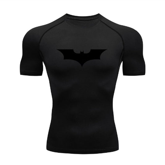 Batman Short Sleeve Gym Wear Compression T-Shirt 1