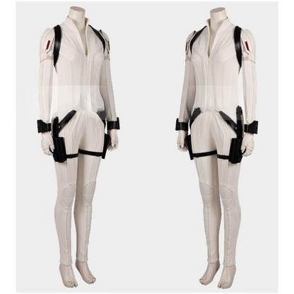 Black Widow 2021 White Suit Cosplay Costume 3