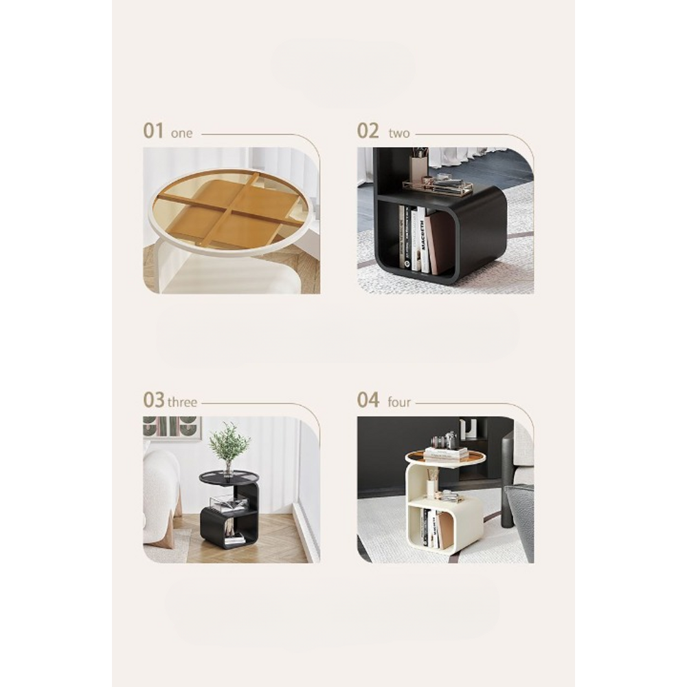 Cabinet Small Glass Sofa Side Table 4