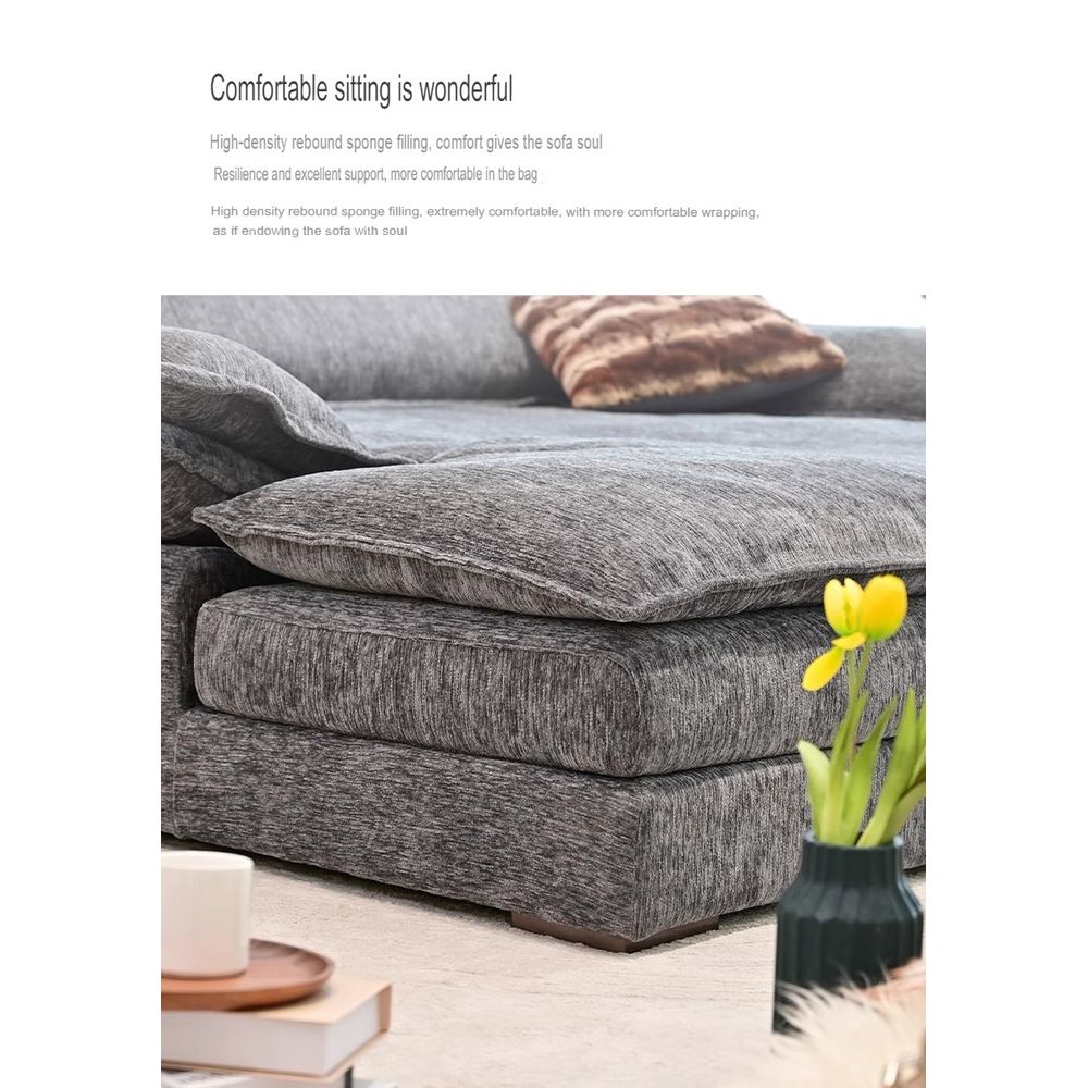 Chenille Fabric Compressed Sofa Bed 3