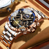 DEDIMA Mens Luminous Flywheel Quartz Watch 1