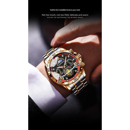 DEDIMA Mens Luminous Flywheel Quartz Watch 6