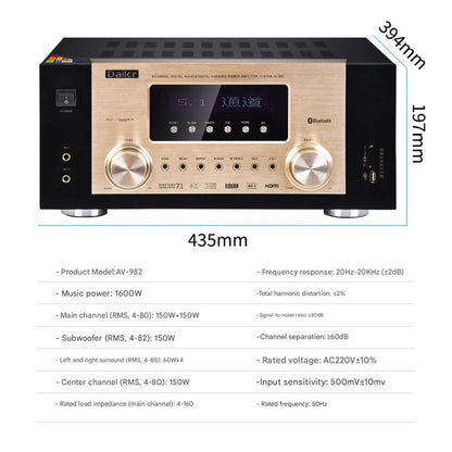 DTS Dolby Surround Karaoke Speaker Home Theater Set With Amplifier 9