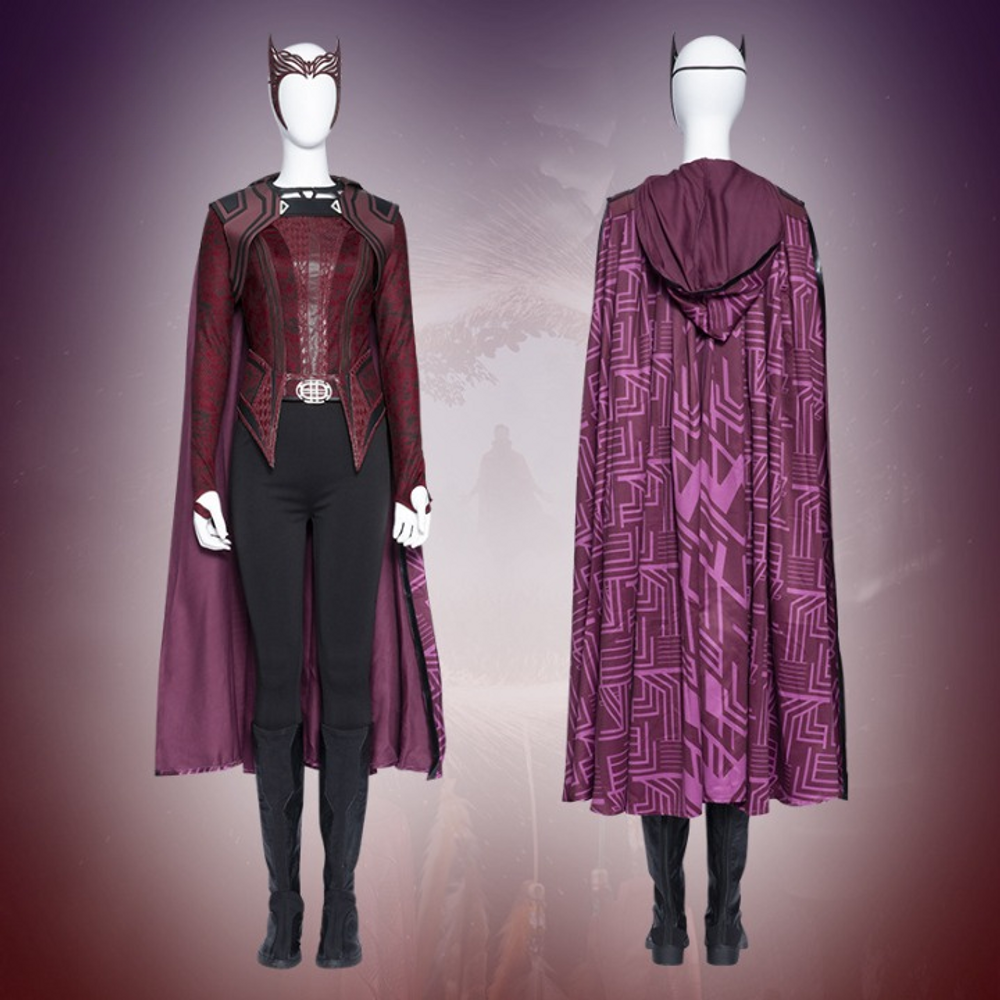 Doctor Strange Multiverse Wanda Scarlet Witch Cosplay Costume 3