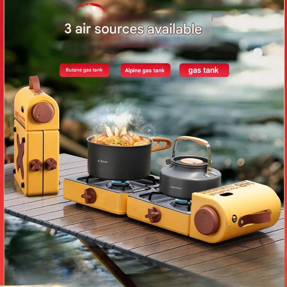 Double Head Folding Camping Stove 2