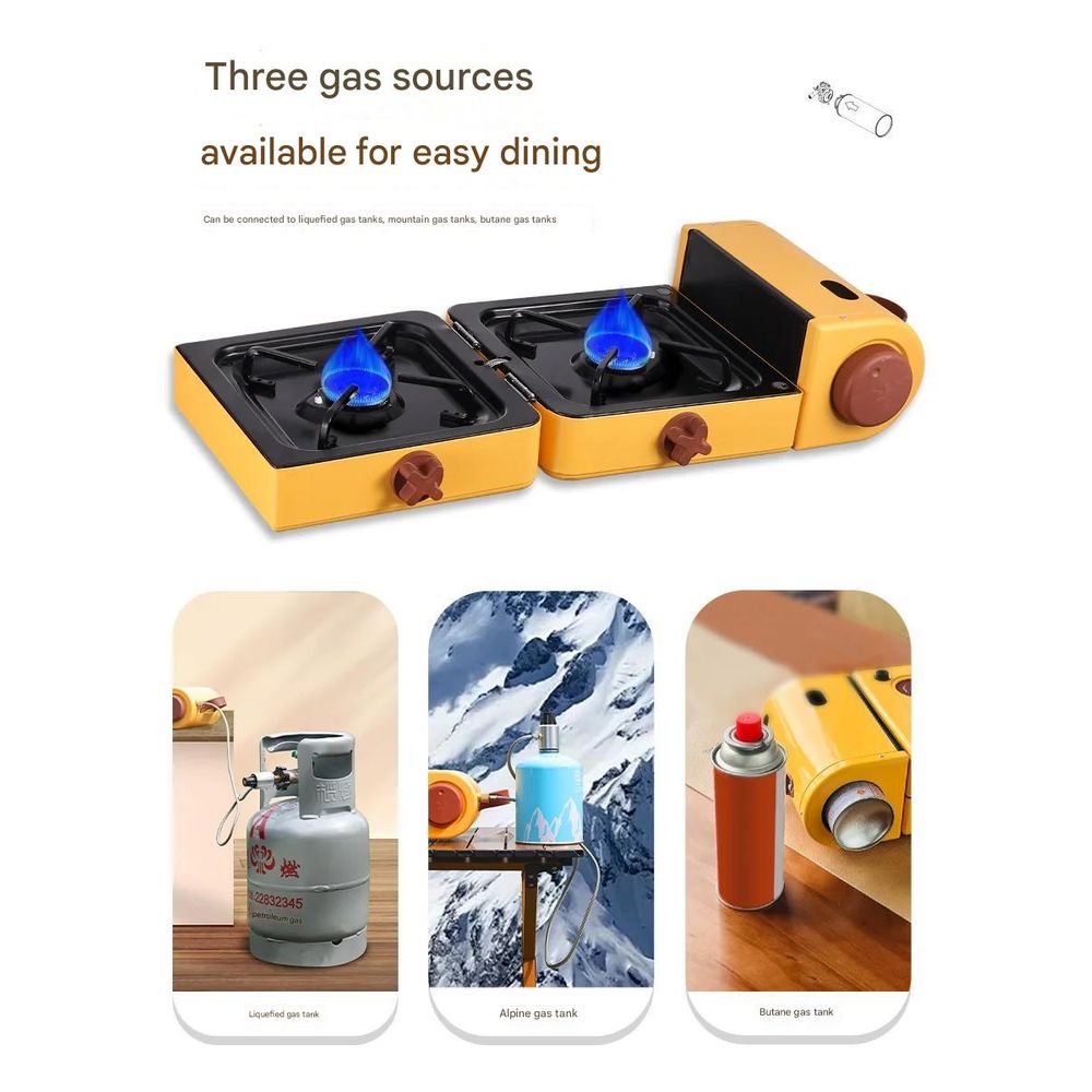 Double Head Folding Camping Stove 3