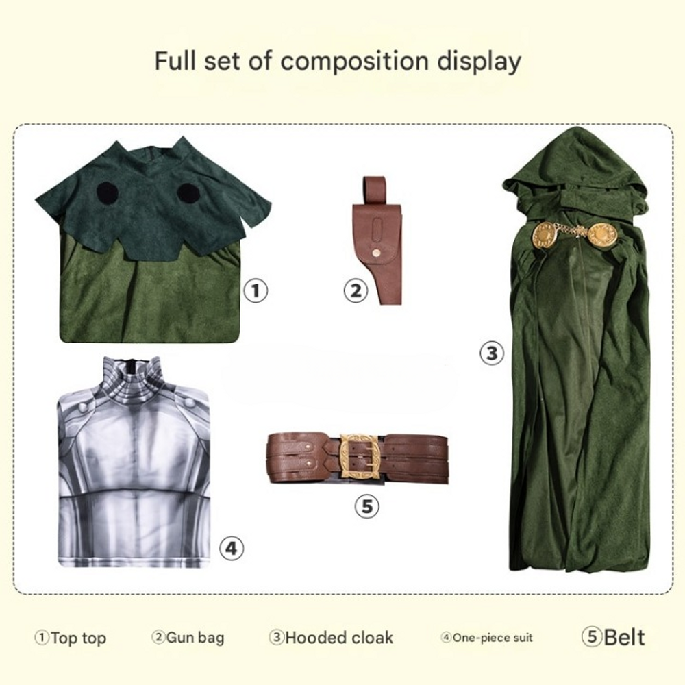 Fantastic Four Doctor Doom Cosplay Costume 6