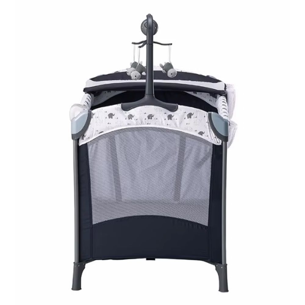 Foldable Baby Playpen With Music Toy Rack 3