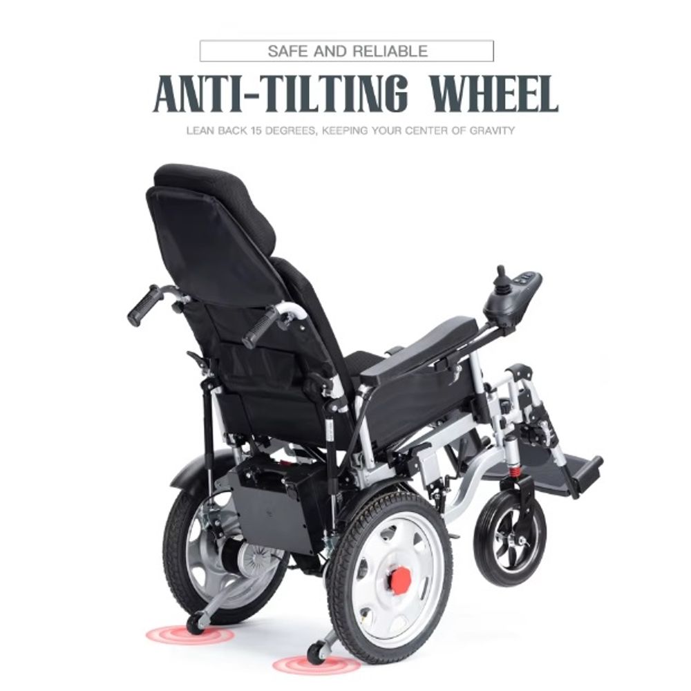 Folding Portable Iron Electric Wheelchair 8