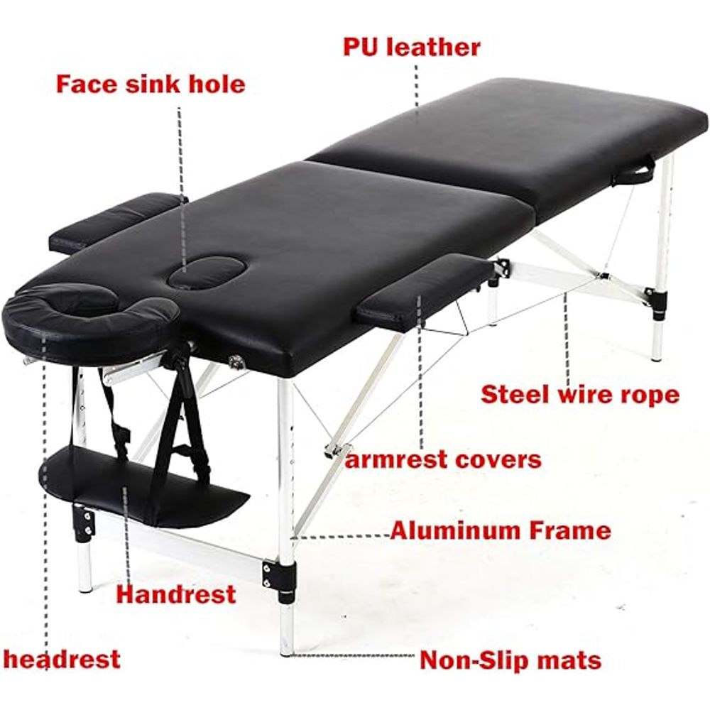 Folding Spa Massage Table Eye Lash Bed 3