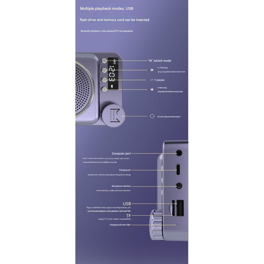 G6 Teacher Special High-Volume Voice Amplifier Speaker 5