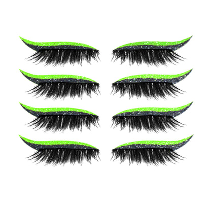 Glitter Eyeliner Stickers with False Eyelashes 2