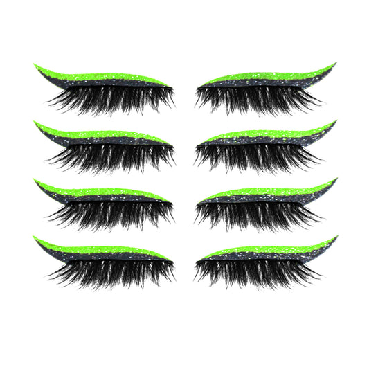 Glitter Eyeliner Stickers with False Eyelashes 2