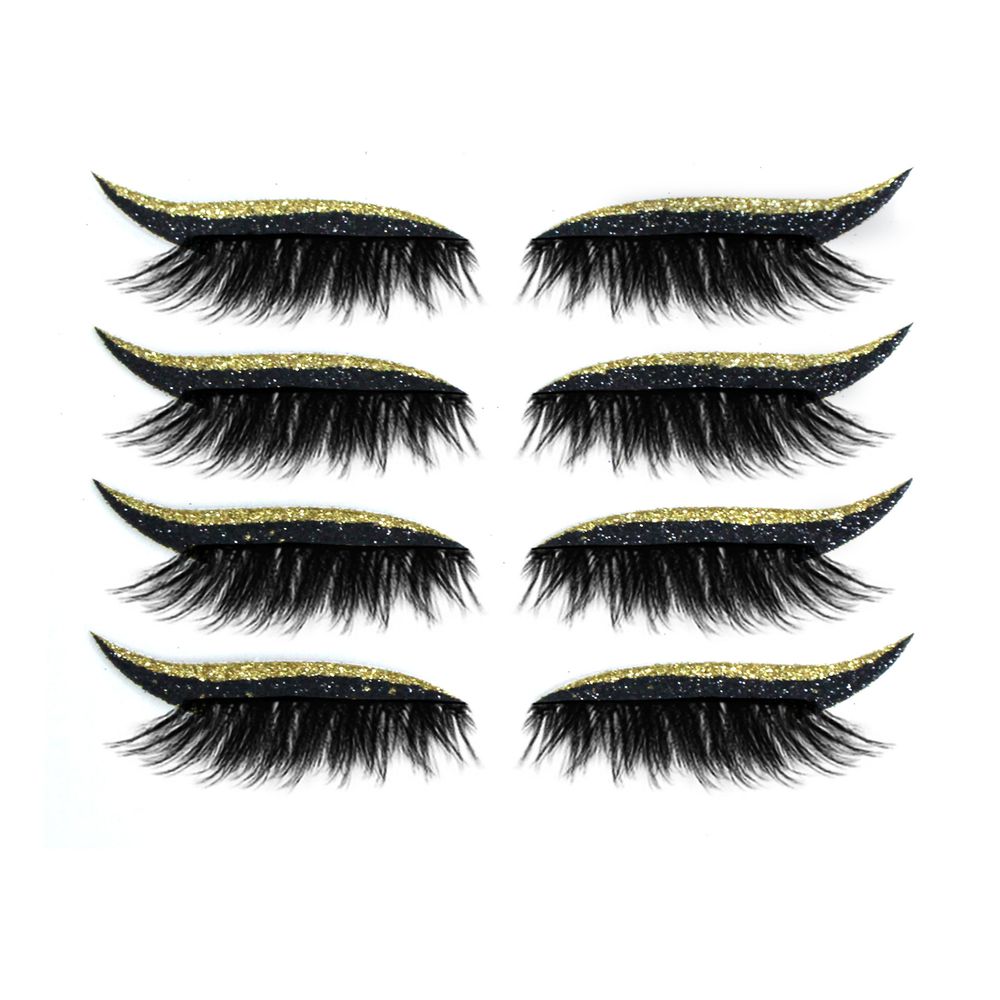 Glitter Eyeliner Stickers with False Eyelashes 3